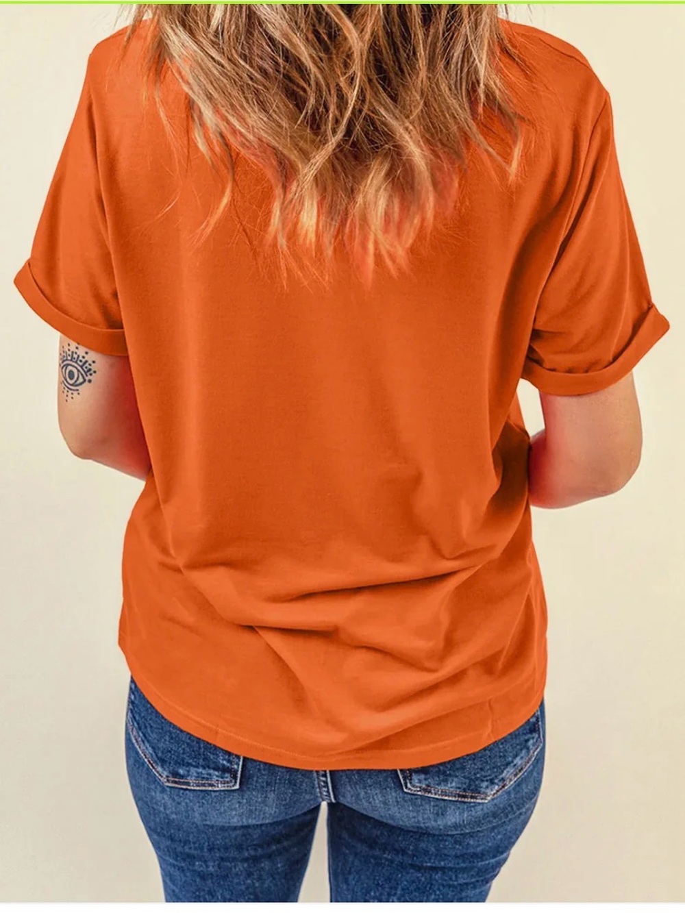 Pumpkin T-shirt with sparkly glittery shine - Picture 4 of 7